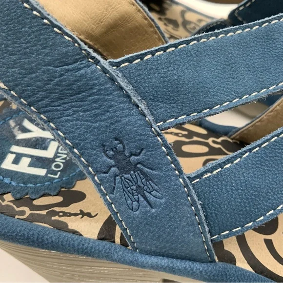Fly London Wome 118Fly Blue Leather. Size 42. - Picture 8 of 9